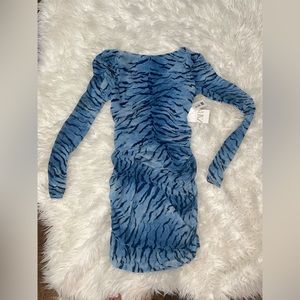 Zara Tiger Blue Dress